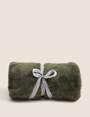 

M&S Collection Besonders weicher Kunstfellüberwurf - Green, Green