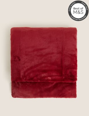 

Besonders weicher Kunstfellüberwurf - Cranberry, Cranberry