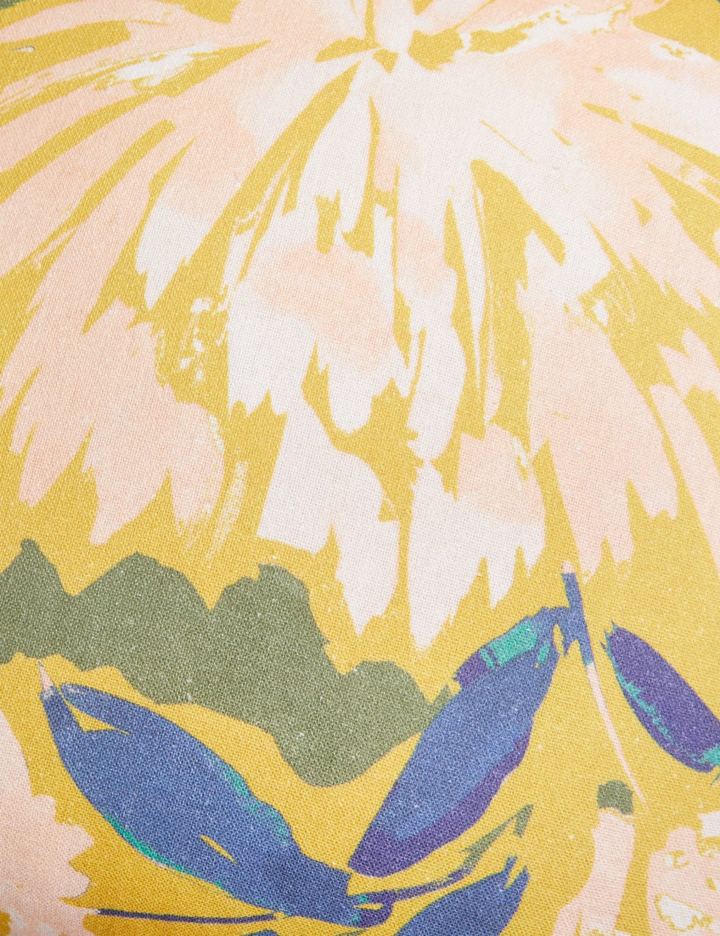 Pure Cotton Watercolour Floral Cushion image 4