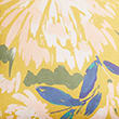Pure Cotton Watercolour Floral Cushion - ochre