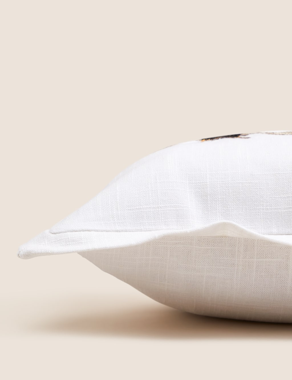 Cotton with Linen Bee Bolster Cushion image 2