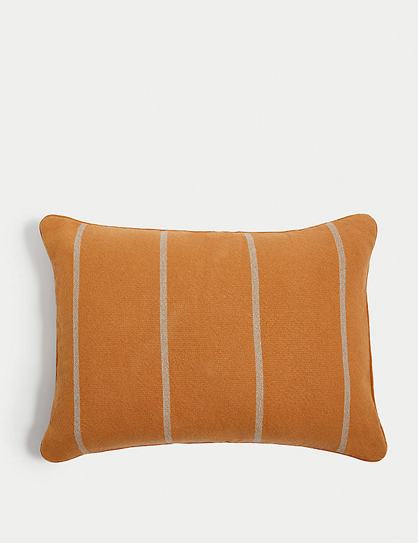 Pure Cotton Striped Bolster Cushion - GR