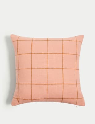 Pure Cotton Checked Cushion - VN