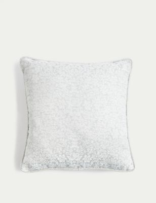 

M&S Collection Leaf Jacquard Cushion - Duck Egg, Duck Egg