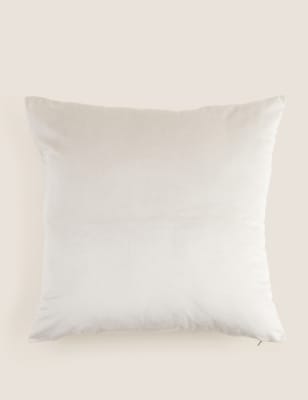 

M&S Collection Velvet Cushion - Champagne, Champagne