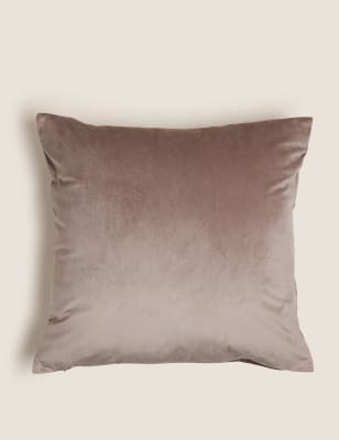 

M&S Collection Velvet Cushion - Latte, Latte