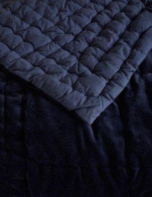 Cotton Velvet Quilted Bedspread