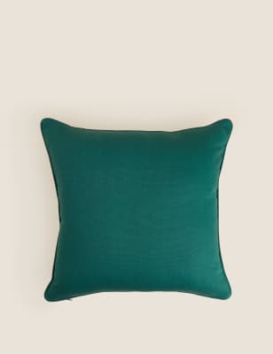

M&S Collection Cotton Rich Embroidered Christmas Cushion - Green Mix, Green Mix
