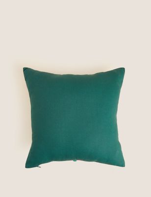 

M&S Collection Pure Cotton Reindeer Cushion - Green Mix, Green Mix