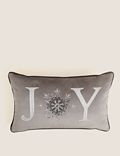 Velvet Joy Embroidered Bolster Cushion