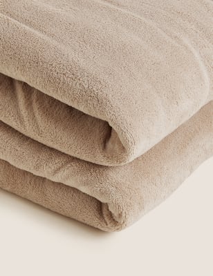 

M&S Collection Sherpa Fleece Throw - Neutral, Neutral