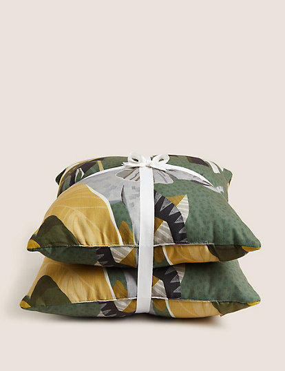 Set of 2 Elephant Print Outdoor Cushions