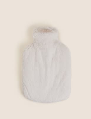 

M&S Collection Supersoft Faux Fur Hot Water Bottle - Blush, Blush