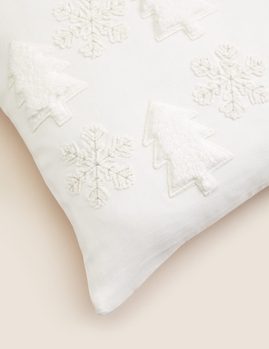 Pure Cotton Christmas Tree Applique Cushion image 6
