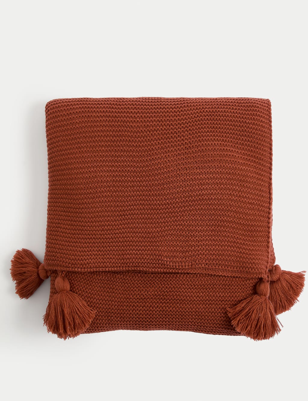 Knitted Tassel Throw