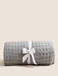 Pure Cotton Large Waffle Throw