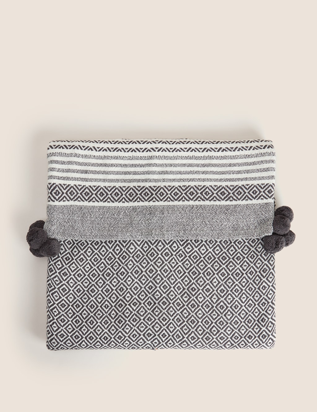 Pure Cotton Geometric Throw image 1