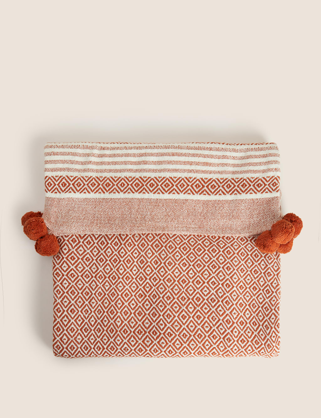 Pure Cotton Geometric Throw image 1