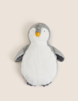 

M&S Collection Penguin Hot Water Bottle - Grey, Grey