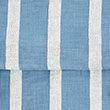 Pure Cotton Striped Throw - blue