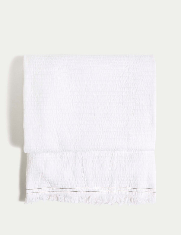Pure Cotton Large Stitched Throw - EE