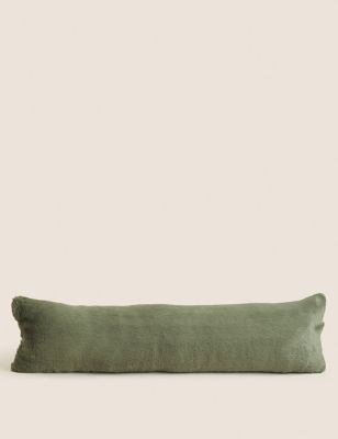 

M&S Collection Supersoft Faux Fur Draught Excluder - Green, Green