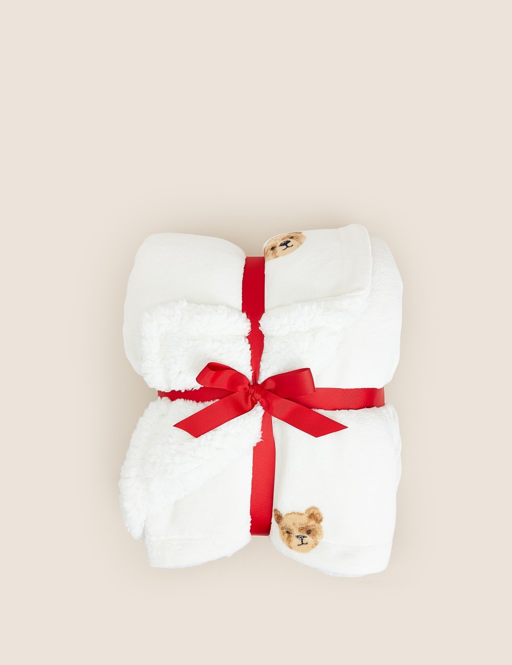 Spencer Bear™ Borg Fleece Throw image 5