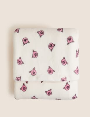 

Percy Pig™ Borg Fleece Throw - Ecru Mix, Ecru Mix