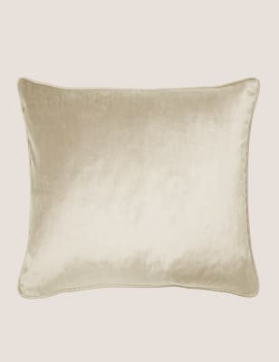 

Laura Ashley Velvet Nigella Piped Cushion - Oyster, Oyster