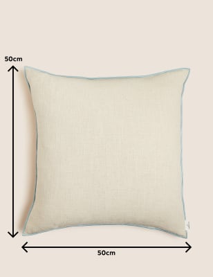 

M&S X Fired Earth Paris Collection Linen Blend Cushion - Storm, Storm