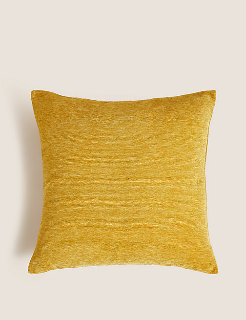 Marks And Spencer M&S Collection Chenille Cushion - Ochre