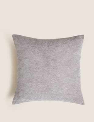 

M&S Collection Chenille Cushion - Light Grey, Light Grey