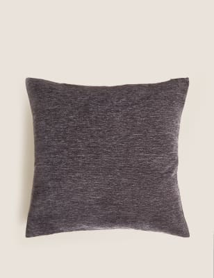 

M&S Collection Chenille Cushion - Charcoal, Charcoal