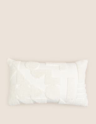 Cotton Rich Geometric Bolster Cushion - NL