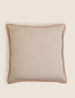 

M&S Collection Pure Cotton Blanket Stitched Cushion - Neutral, Neutral