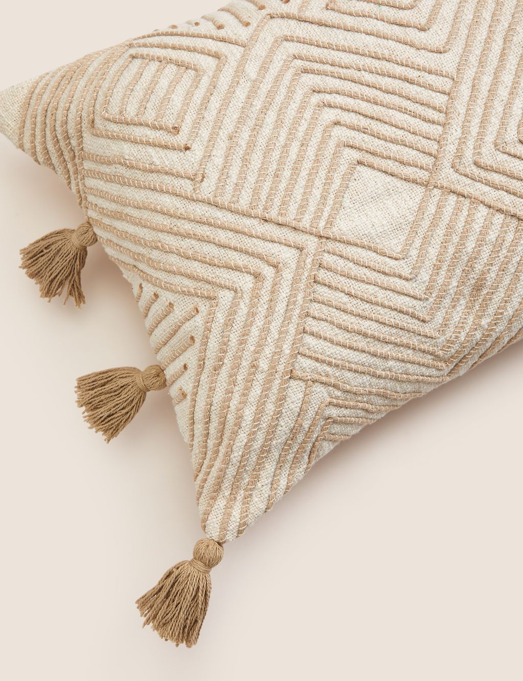 Pure Cotton Textured Bolster Cushion image 6