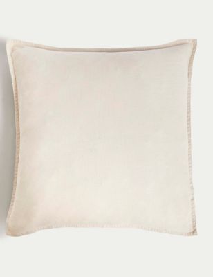 M&S Pure Linen Cushion - Ecru, Ecru,Blue,Clay,Khaki