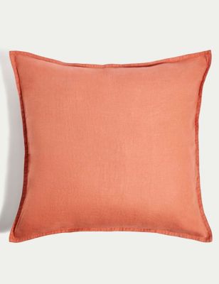 

M&S Collection Pure Linen Cushion - Clay, Clay