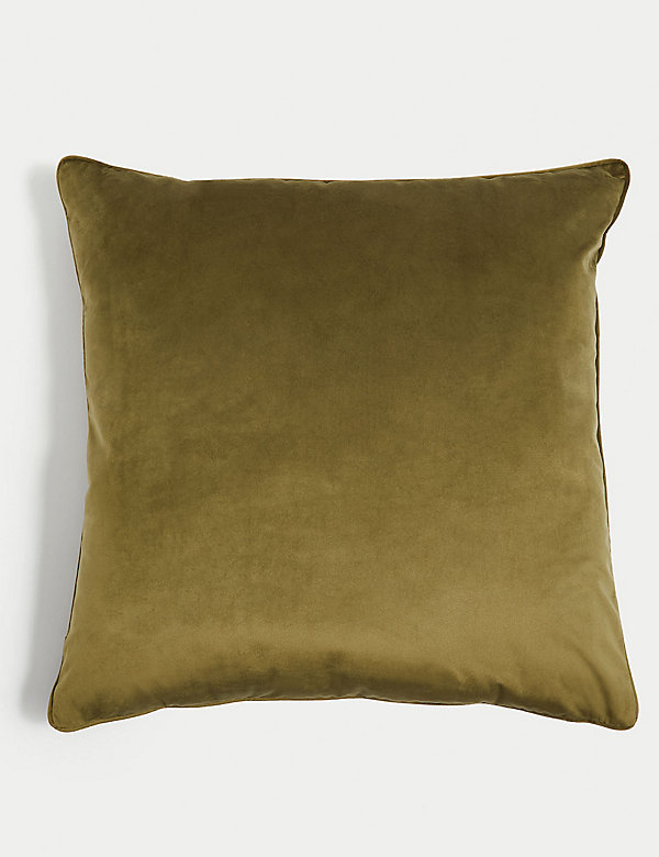 Velvet Piped Large Cushion - AT