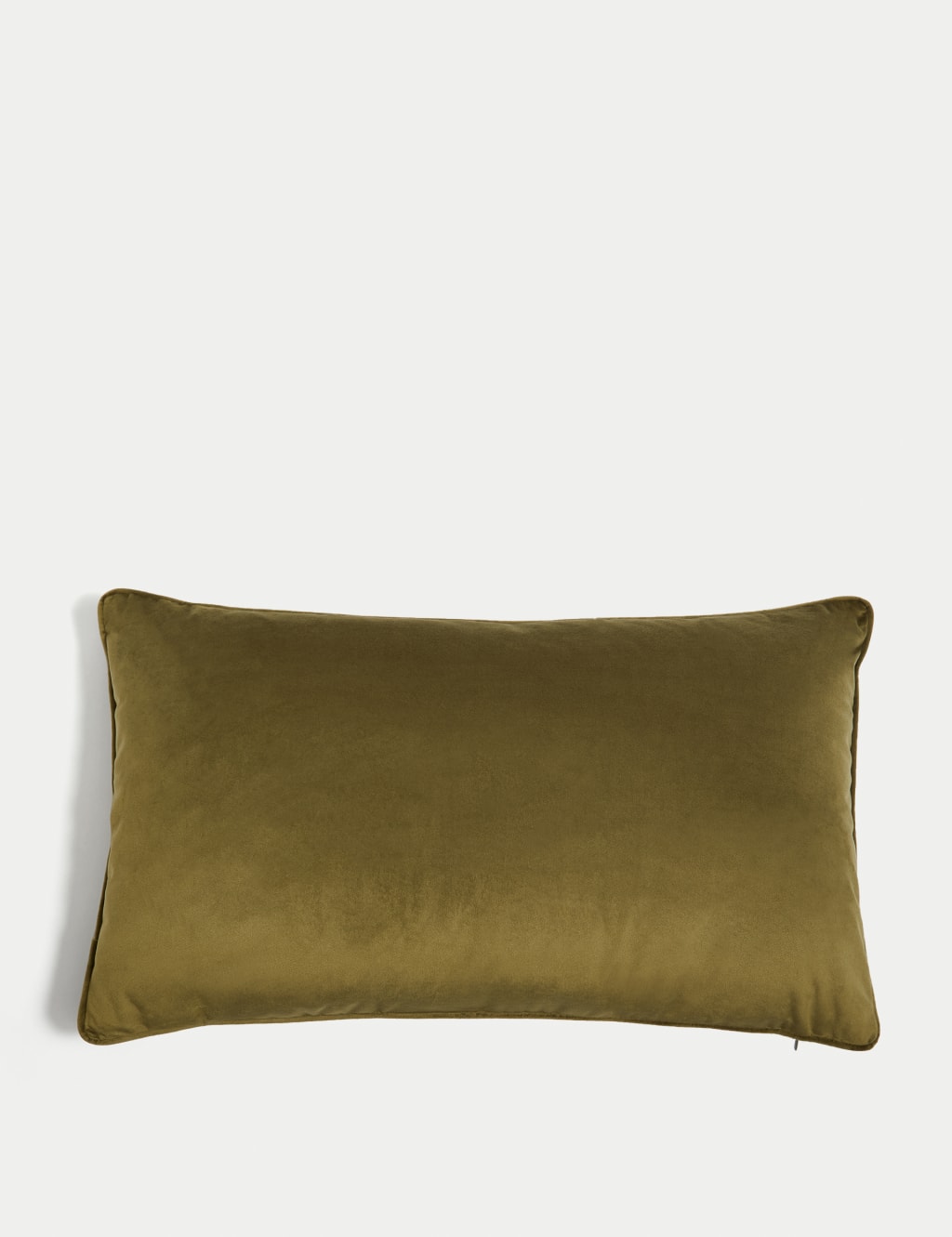 Velvet Piped Bolster Cushion image 1