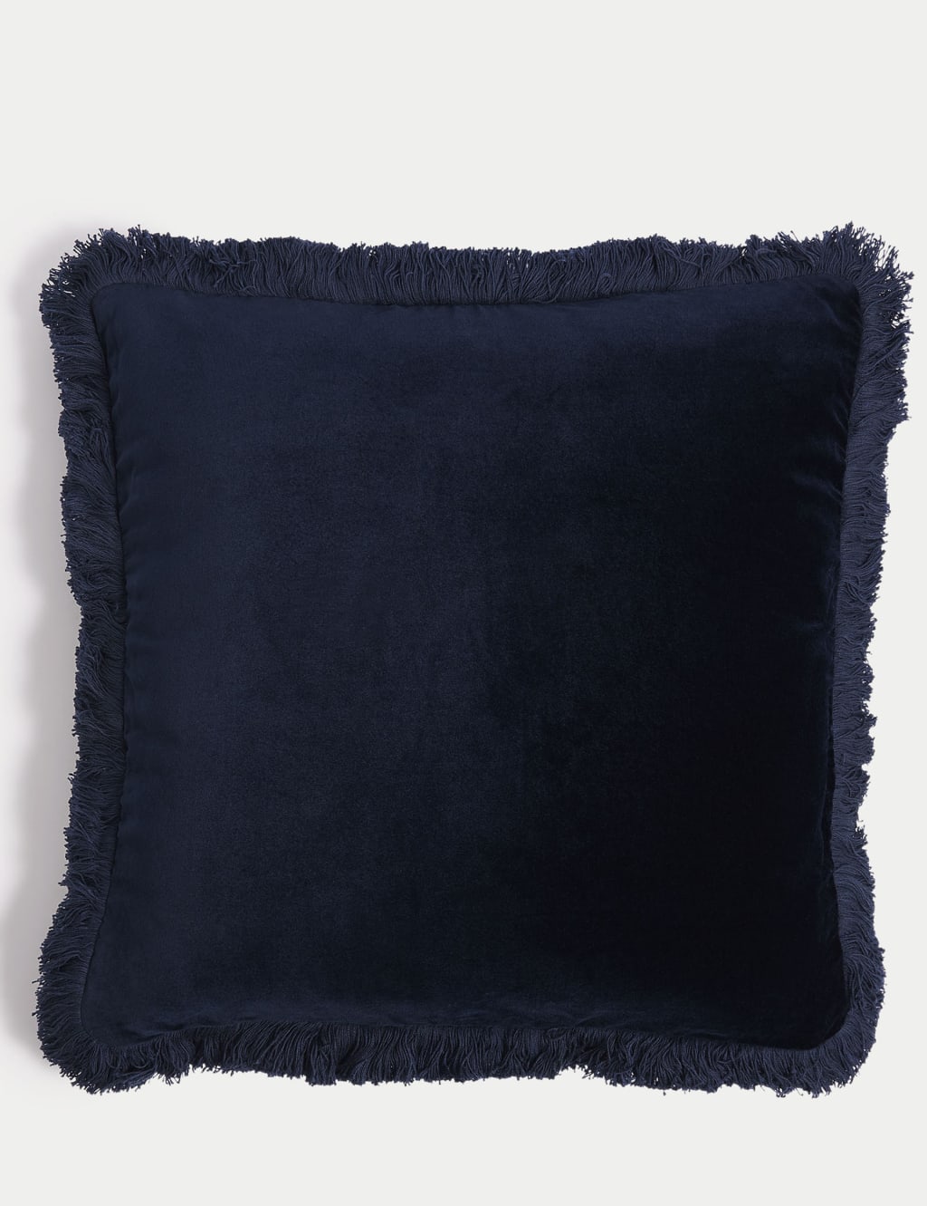 Pure Cotton Velvet Fringed Cushion