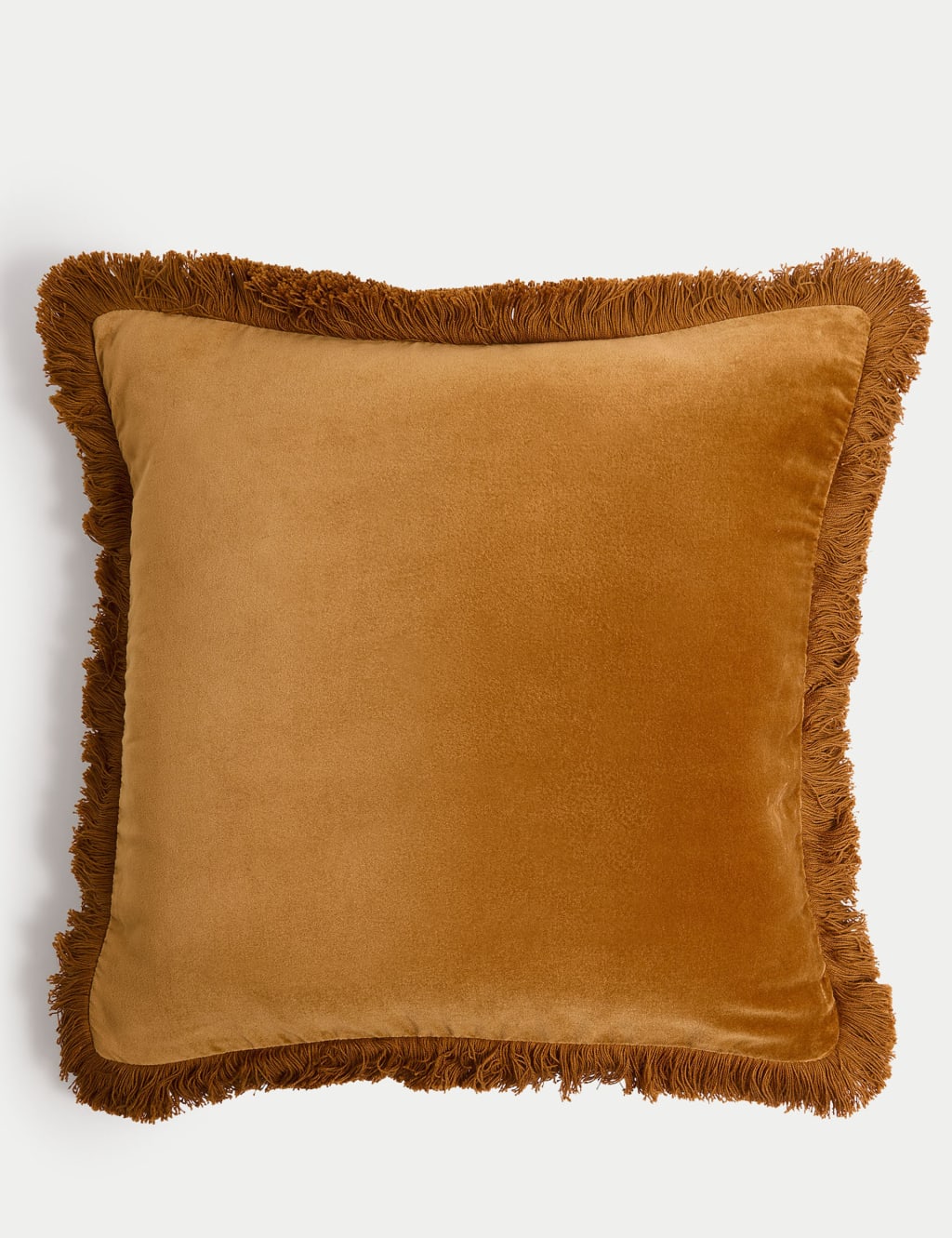 Pure Cotton Velvet Fringed Cushion