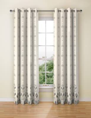 Decorated Palm Eyelet Curtains Curtains Ready Made Marks And