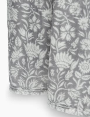 Floral Fleece Throw | M&amp;S