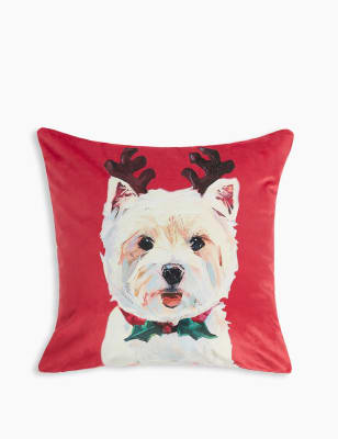 Westie Print Cushion