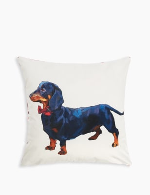 Dachshund Print Cushion
