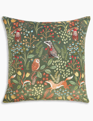 Woodland Animal Print Cushion