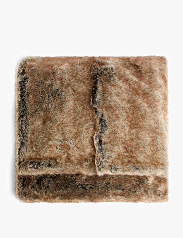 Faux Fur Throw