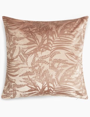 Coussin Faye &agrave; motif foug&egrave;re textur&eacute;