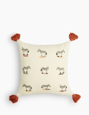 Coussin Alexa &agrave; motif z&egrave;bre